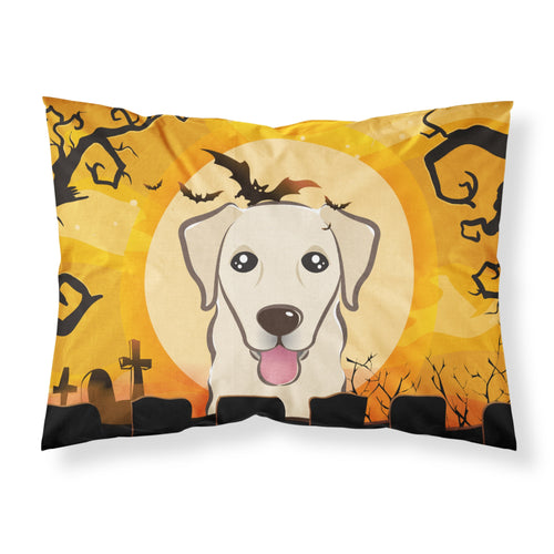 'Caroline'S Treasures Bb1810Pillowcase Halloween Golden Retriever Fabric Standard Pillowcase, Large, Multicolor'