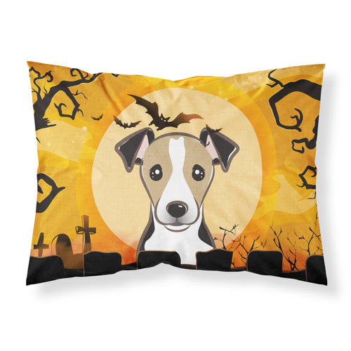 'Caroline'S Treasures Bb1819Pillowcase Halloween Jack Russell Terrier Fabric Standard Pillowcase, Large, Multicolor'