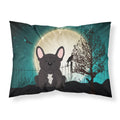 'Caroline'S Treasures Halloween Scary French Bulldog Brindle Fabric Standard Pillowcase Bb2199Pillowcase, Multicolor'