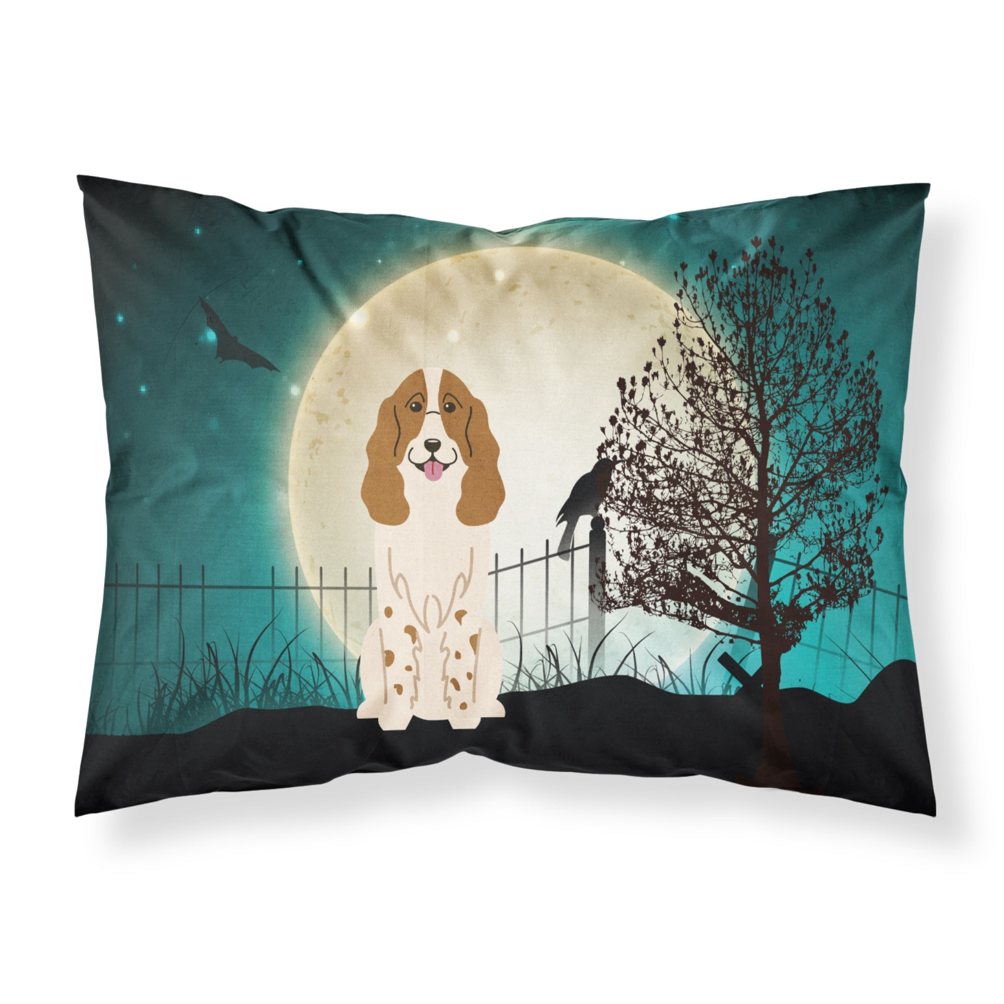 'Caroline'S Treasures Halloween Scary Russian Spaniel Fabric Standard Pillowcase Bb2221Pillowcase, Multicolor'