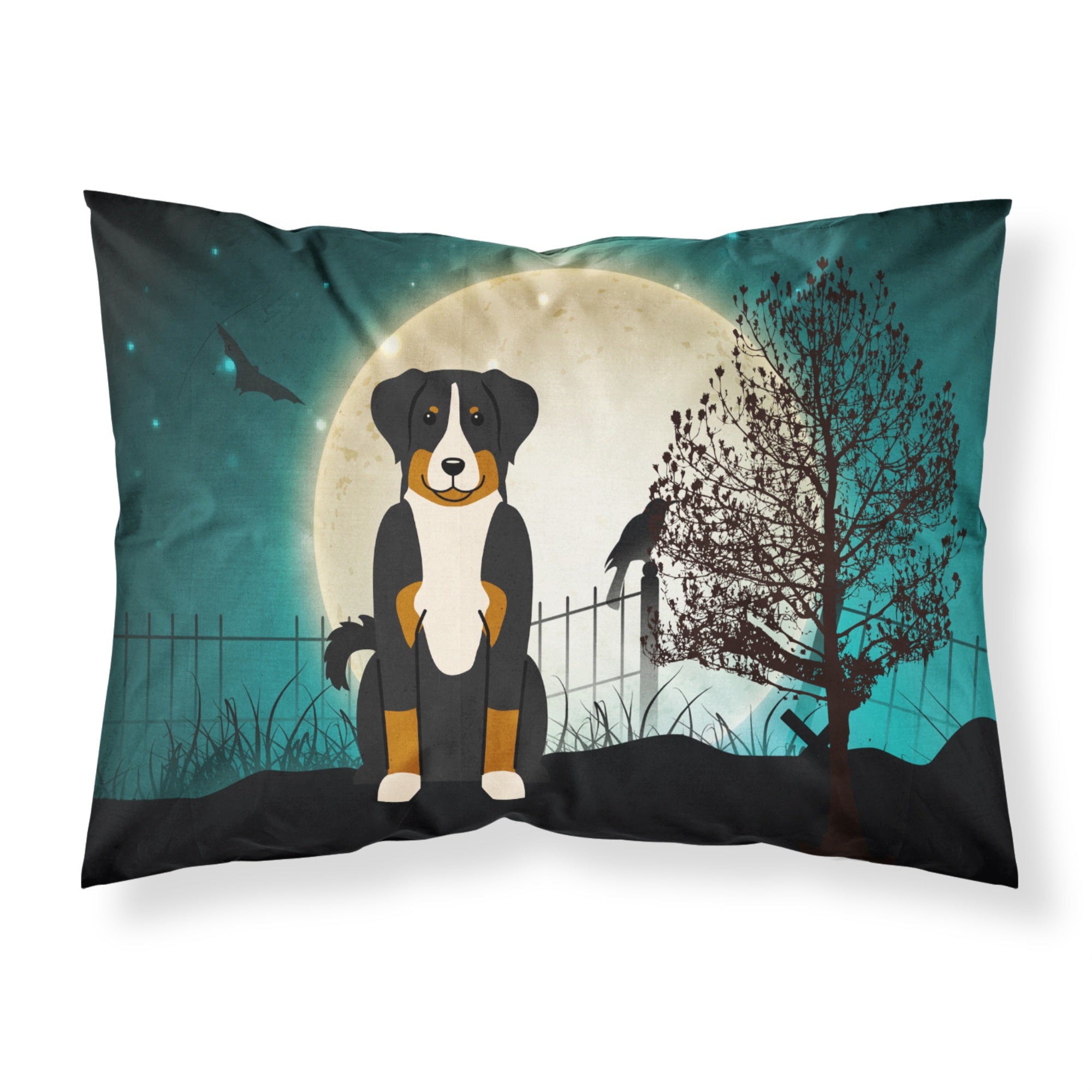 'Caroline'S Treasures Halloween Scary Appenzeller Sennenhund Fabric Standard Pillowcase Bb2233Pillowcase, Multicolor'