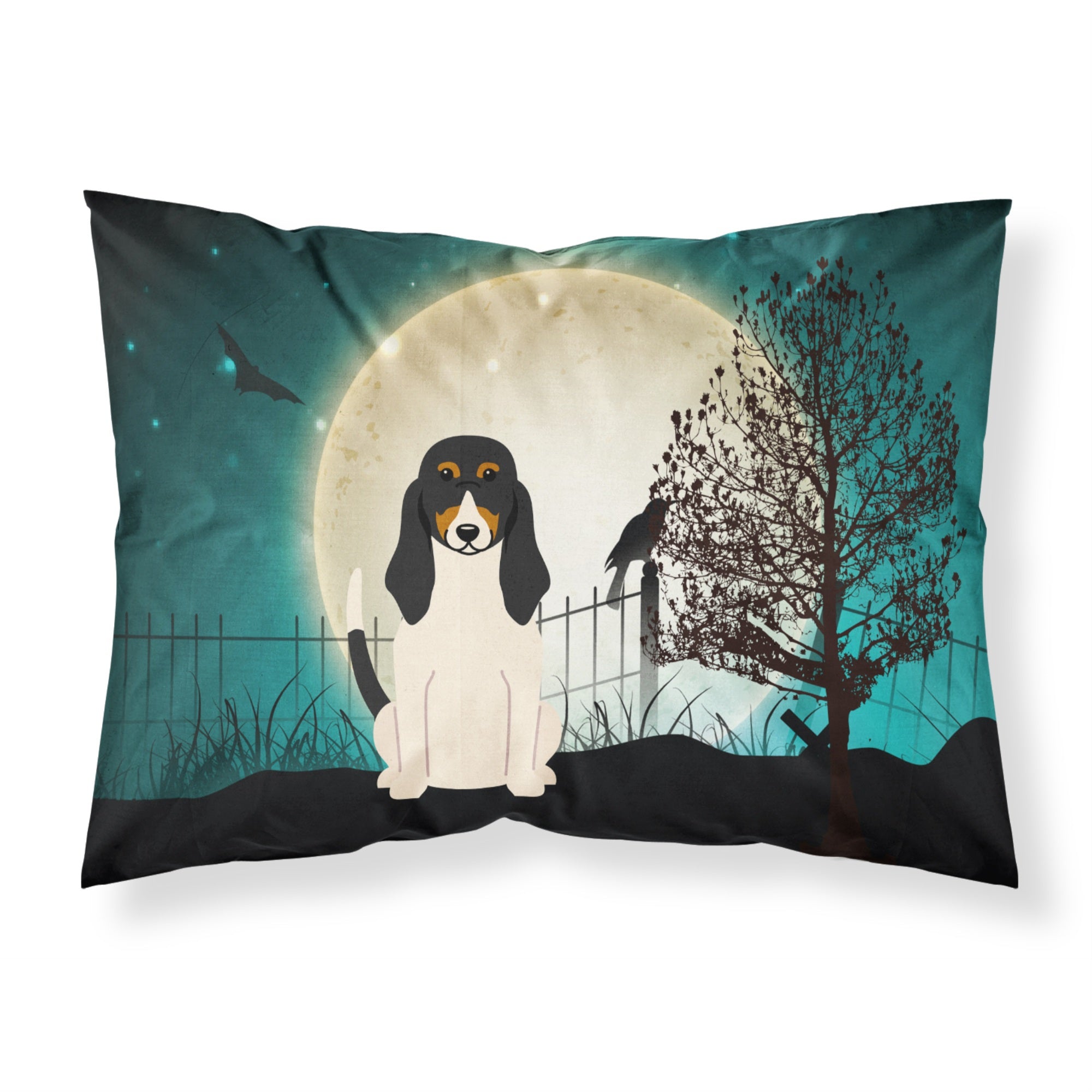 'Caroline'S Treasures Halloween Scary Swiss Hound Fabric Standard Pillowcase Bb2234Pillowcase, Multicolor'