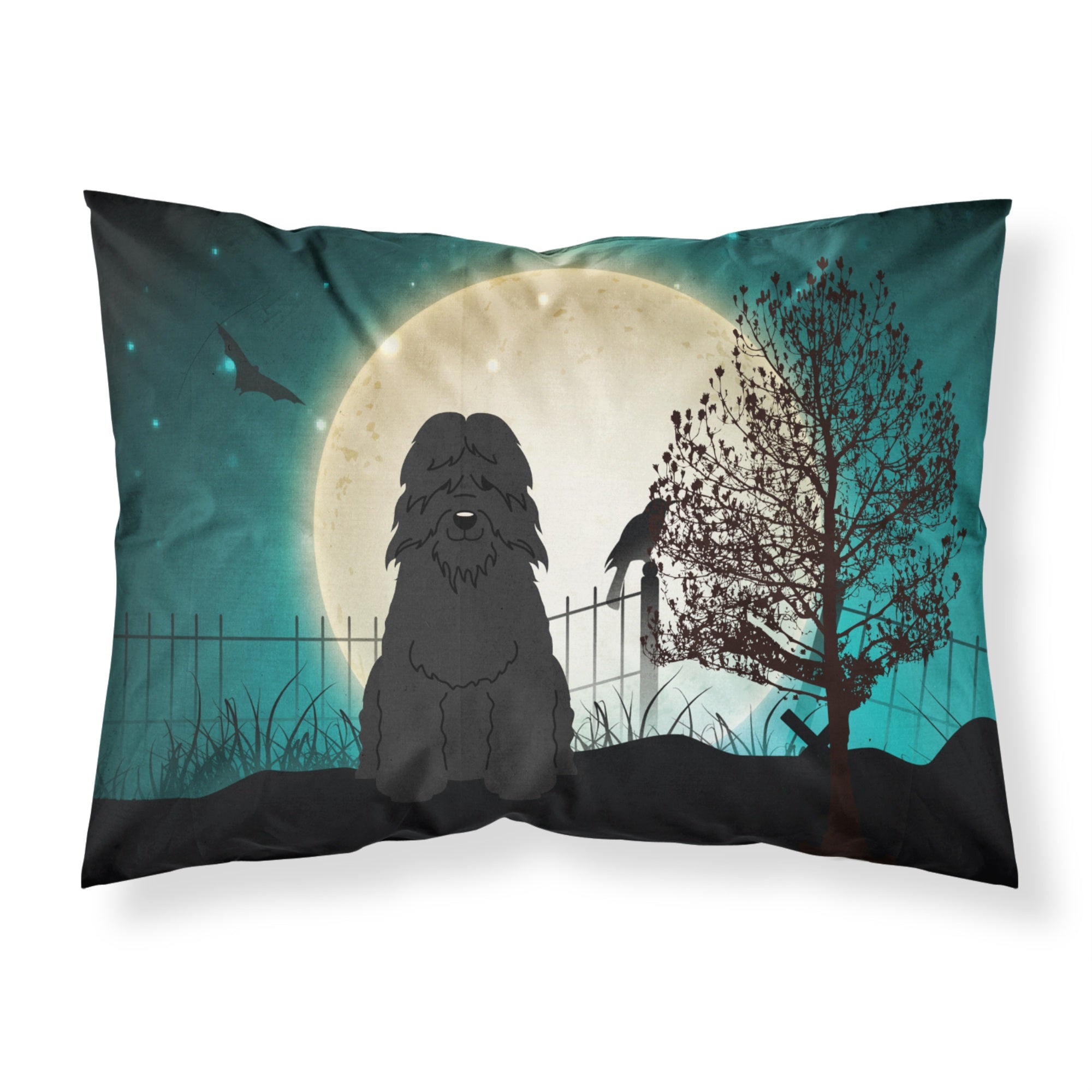 Caroline'S Treasures Halloween Scary Bouvier Des Flandres Fabric Standard Pillowcase Bb2264Pillowcase