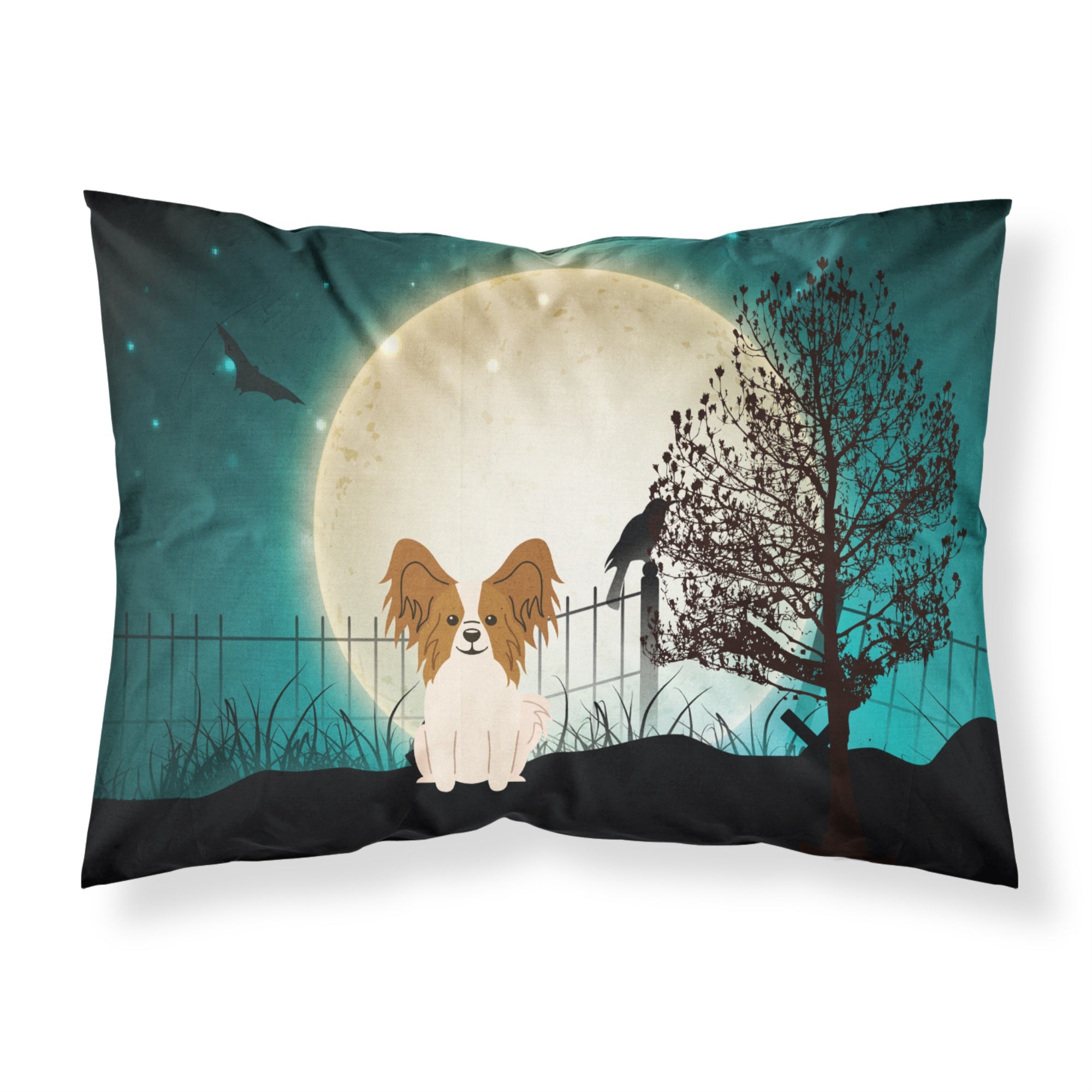 Caroline'S Treasures Halloween Scary Papillon Red White Fabric Standard Pillowcase Bb2268Pillowcase