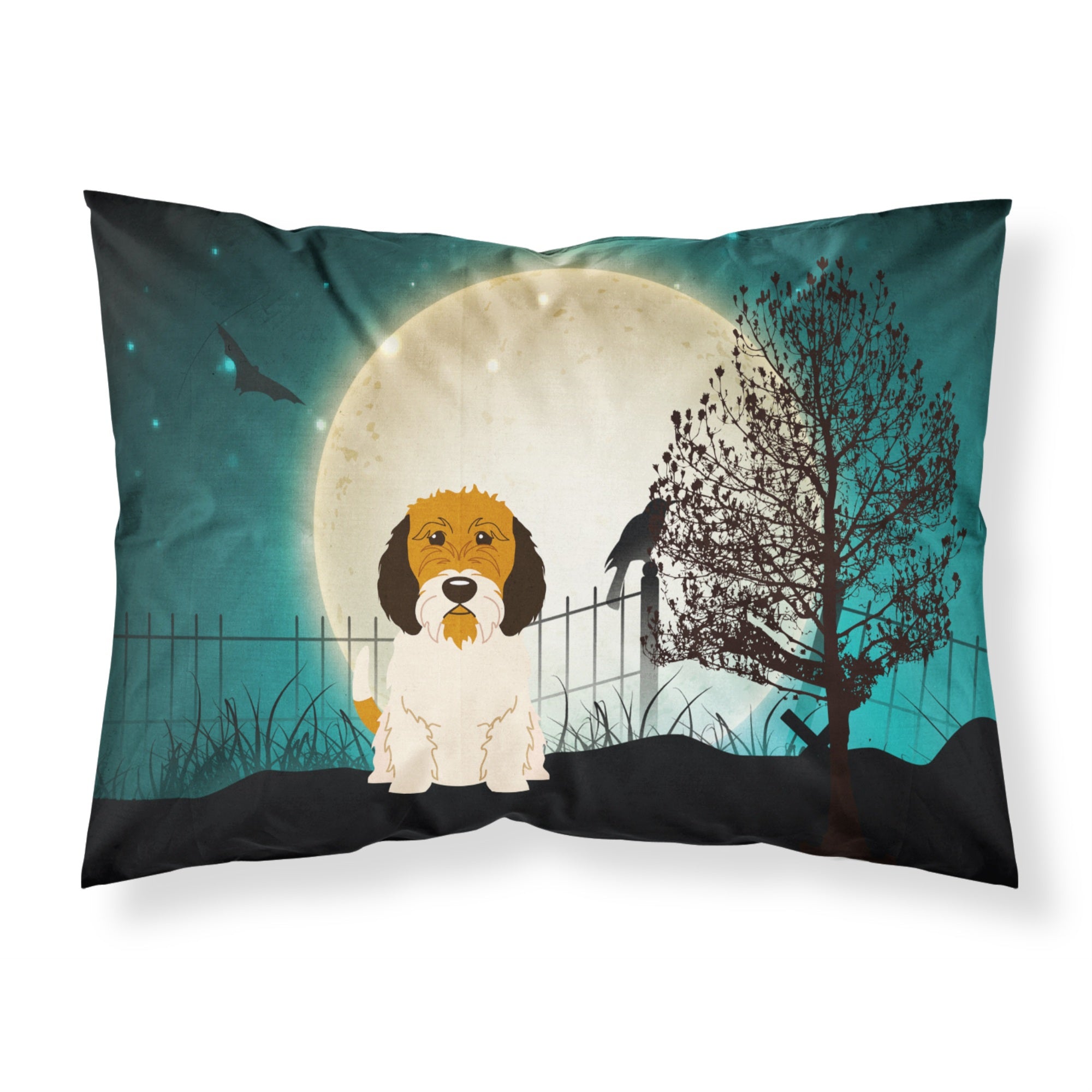 Caroline'S Treasures Halloween Scary Petit Basset Griffon Veenden Fabric Standard Pillowcase Bb2269Pillowcase