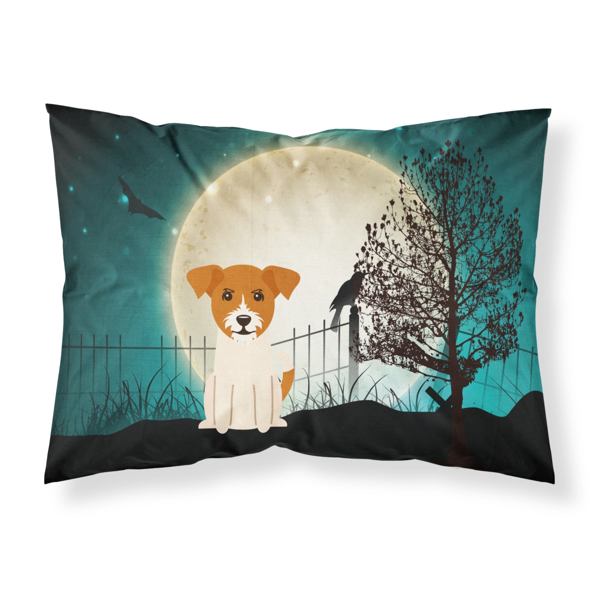 Caroline'S Treasures Halloween Scary Jack Russell Terrier Fabric Standard Pillowcase Bb2298Pillowcase