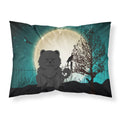'Caroline'S Treasures Halloween Scary Chow Black Fabric Standard Pillowcase Bb2333Pillowcase, Multicolor'