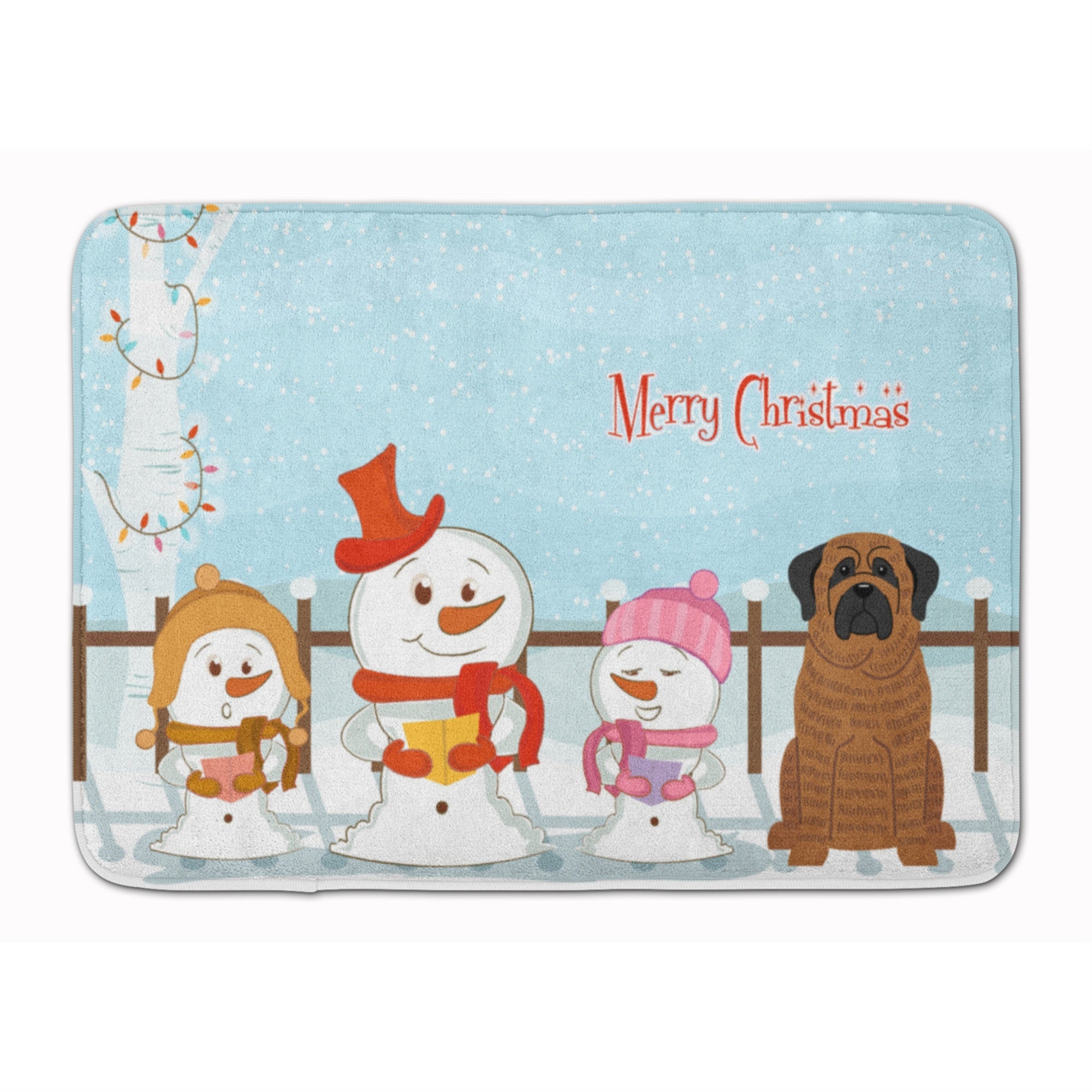 Carolines Treasures Merry Christmas Mastiff Brindle, 19 x 27, Multicolor