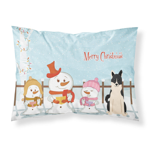 'Caroline'S Treasures Merry Christmas Carolers Russo-European Laika Spitz Fabric Standard Pillowcase Bb2360Pillowcase, Multicol