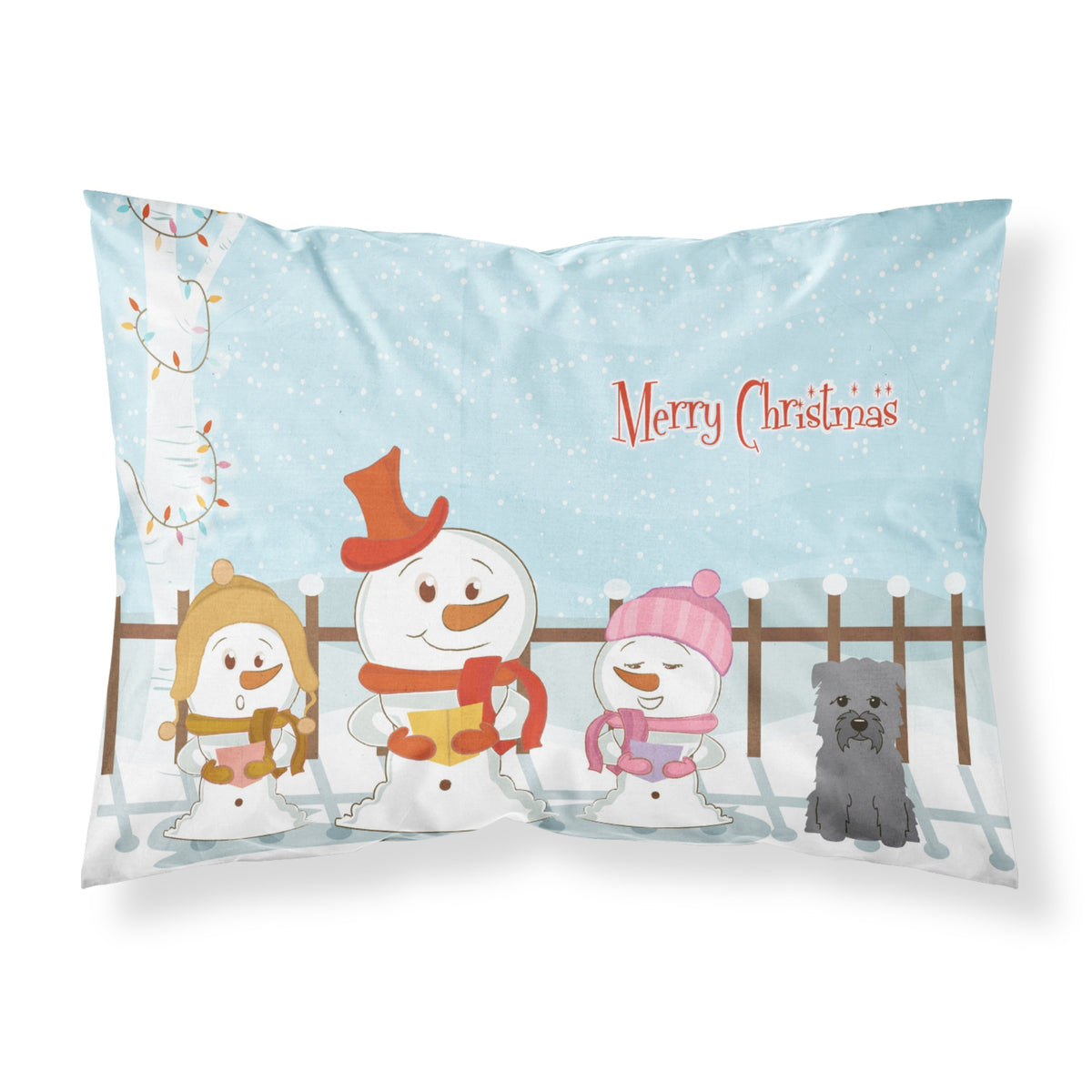 'Caroline'S Treasures Merry Christmas Carolers Glen Of Imal Grey Fabric Standard Pillowcase Bb2390Pillowcase, Multicolor'