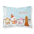 Caroline'S Treasures Christmas Carolers Merry Irish Setter Fabric Standard Pillowcase Bb2395Pillowcase