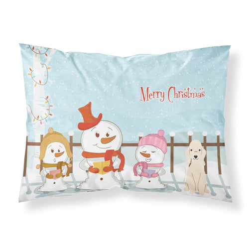 'Caroline'S Treasures Merry Christmas Carolers Bedlington Terrier Sandy Fabric Standard Pillowcase Bb2422Pillowcase, Multicolor