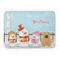 Carolines Treasures Merry Christmas Chow Cream Floor Mat, 19 x 27, Multicolor