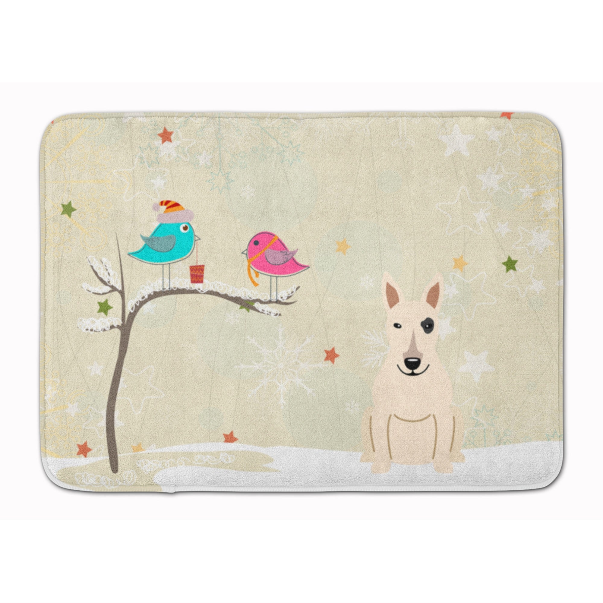 Carolines Treasures Christmas Presents Bull Terrier White, 19 x 27, Multicolor
