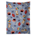 Carolines Treasures BB2685KTWL Dog House Brittany Spaniel Kitchen Towel, 25 x 15, Multicolor