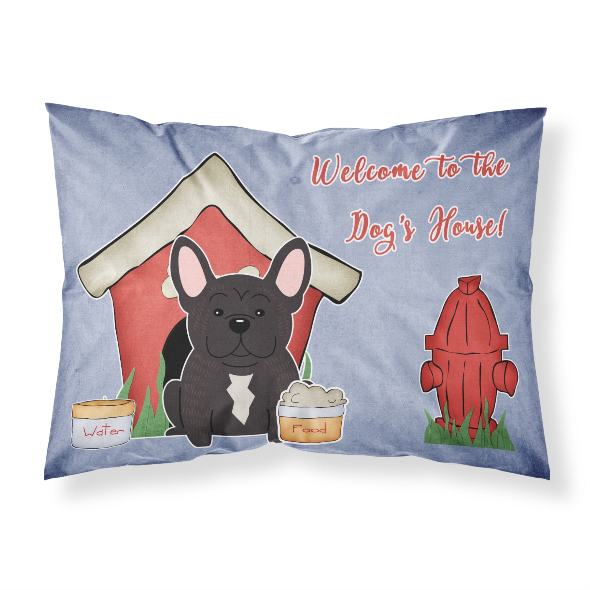 Caroline'S Treasures Dog House Collection French Bulldog Brindle Fabric Standard Pillowcase Bb2763Pillowcase