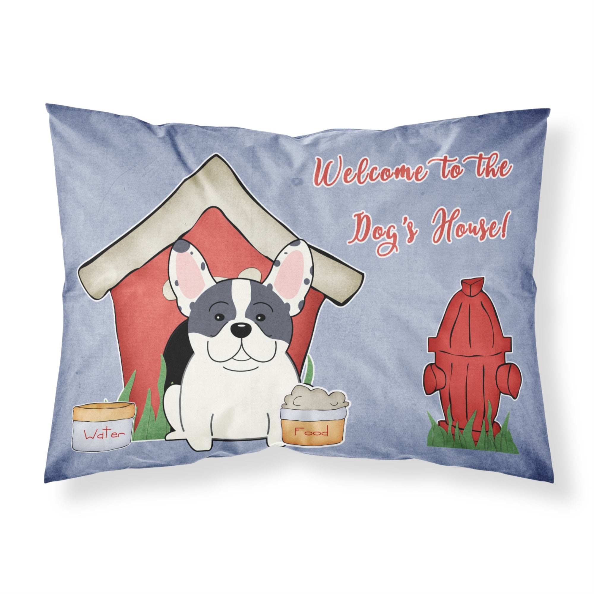 Caroline'S Treasures Dog House Collection French Bulldog Piebald Fabric Standard Pillowcase Bb2765Pillowcase