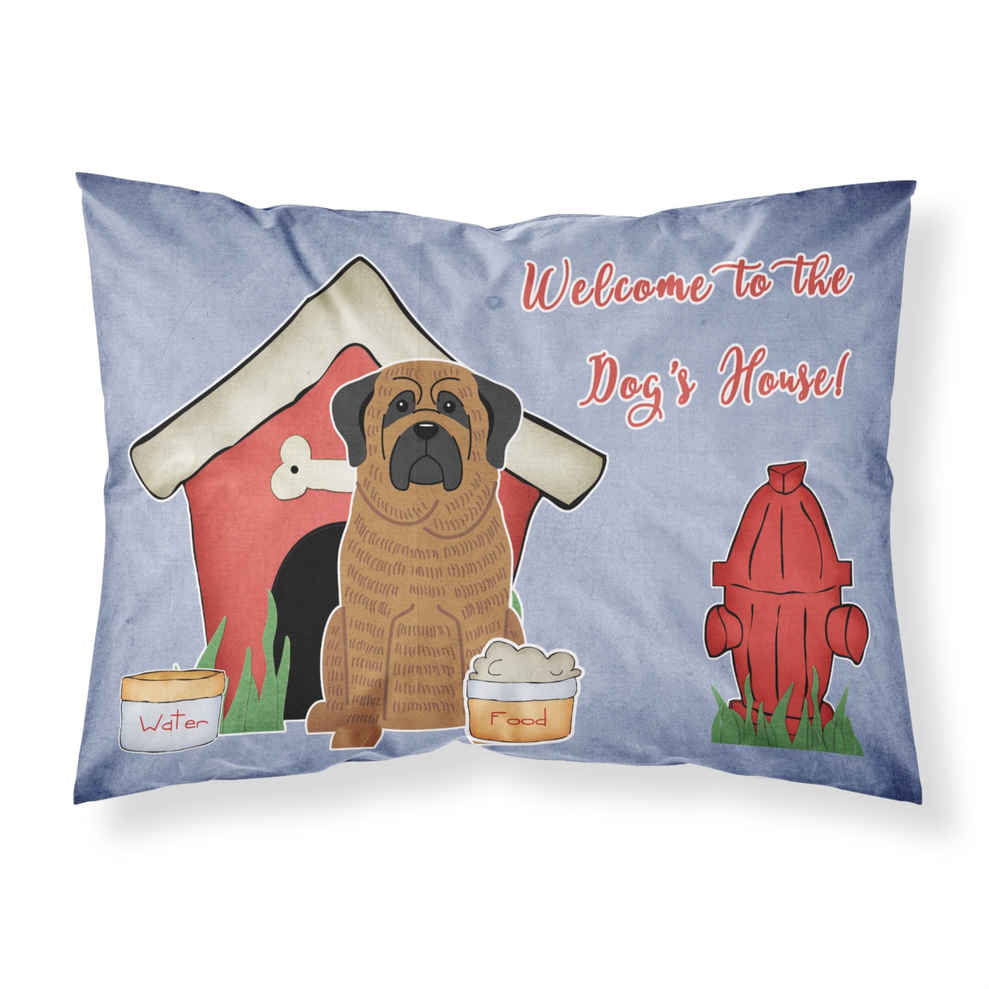 'Caroline'S Treasures Dog House Collection Mastiff Brindle Fabric Standard Pillowcase Bb2769Pillowcase, Multicolor'