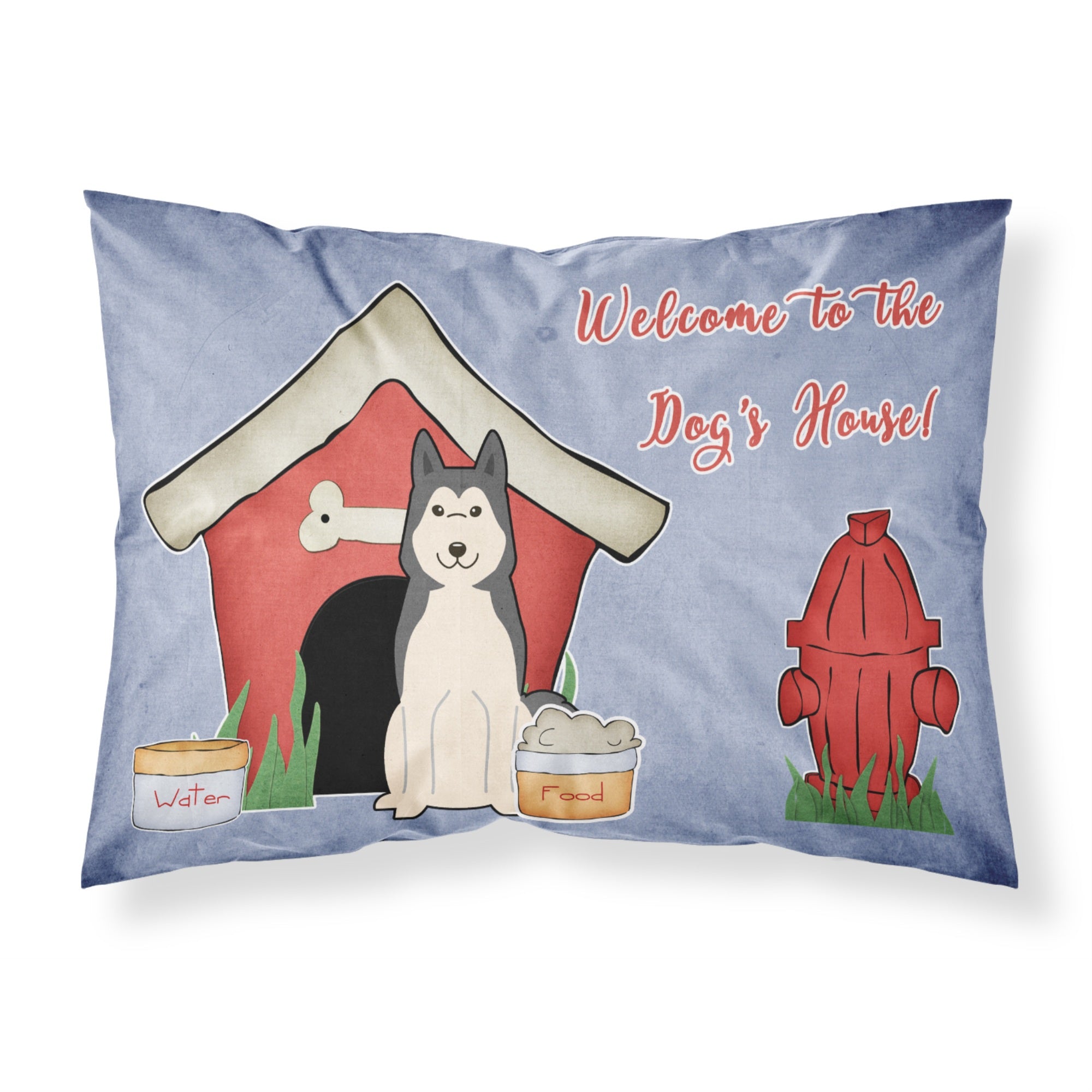 'Caroline'S Treasures Dog House Collection West Siberian Laika Spitz Fabric Standard Pillowcase Bb2779Pillowcase, Multicolor'