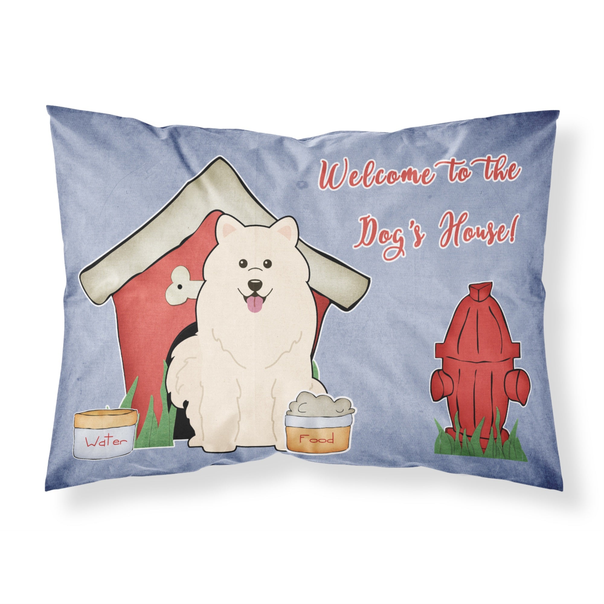 'Caroline'S Treasures Dog House Collection Samoyed Fabric Standard Pillowcase Bb2784Pillowcase, Multicolor'