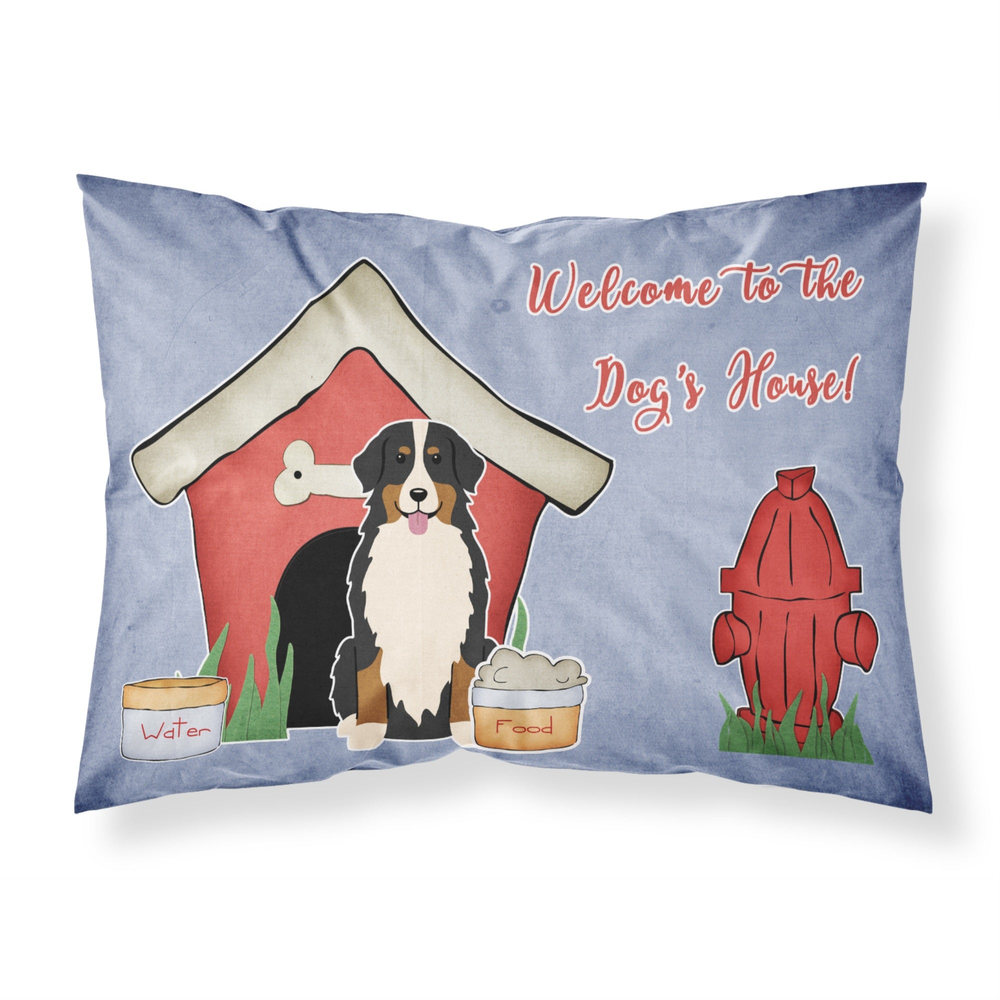 'Caroline'S Treasures House Collection Bernese Mountain Dog Fabric Standard Pillowcase Bb2790Pillowcase, Multicolor'