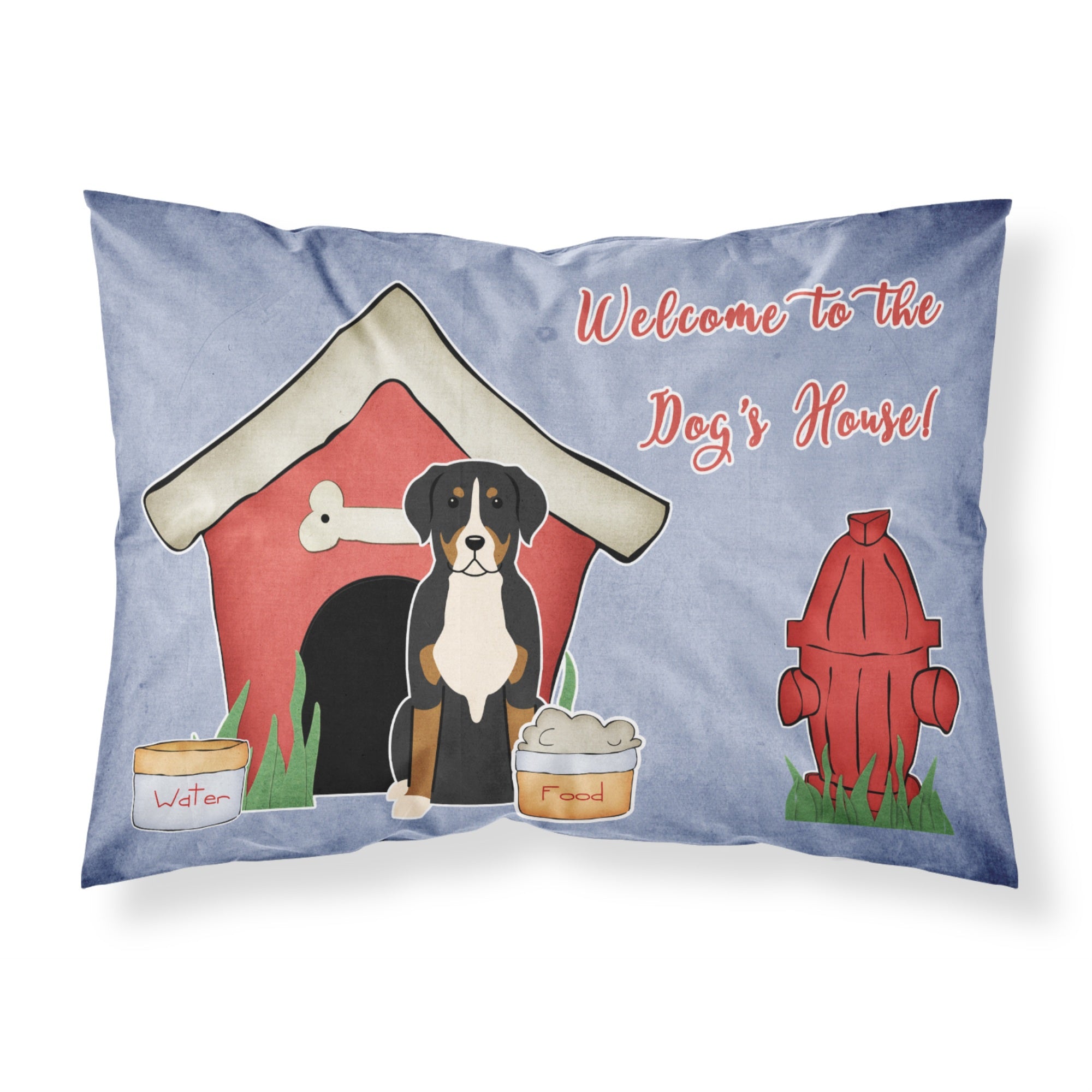 'Caroline'S Treasures House Collection Greater Swiss Mountain Dog Fabric Standard Pillowcase Bb2791Pillowcase, Multicolor'