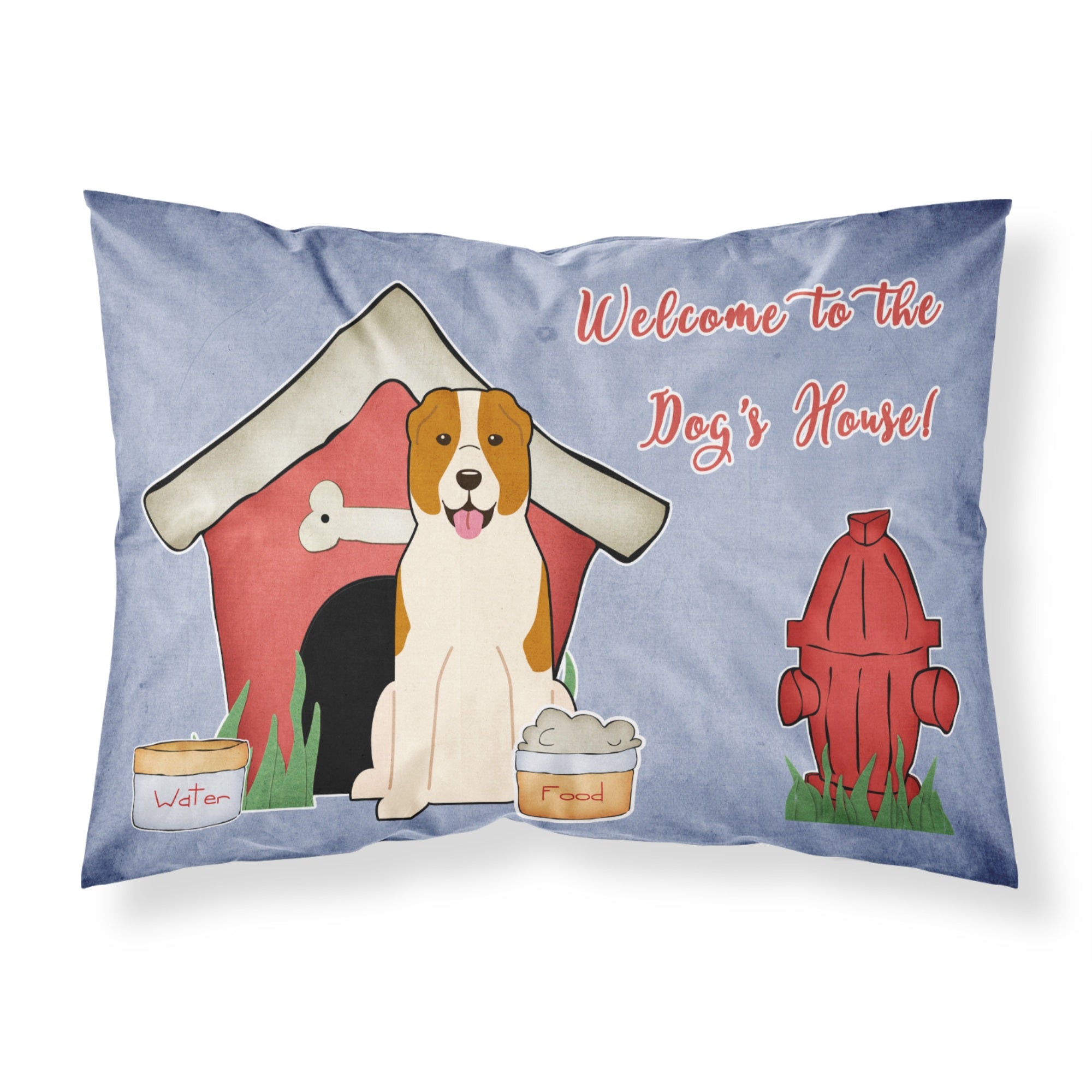 'Caroline'S Treasures House Collection Central Asian Shepherd Dog Fabric Standard Pillowcase Bb2803Pillowcase, Multicolor'