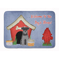 Carolines Treasures Dog House Miniature Schanuzer Black Floor Mat, 19 x 27, Multicolor