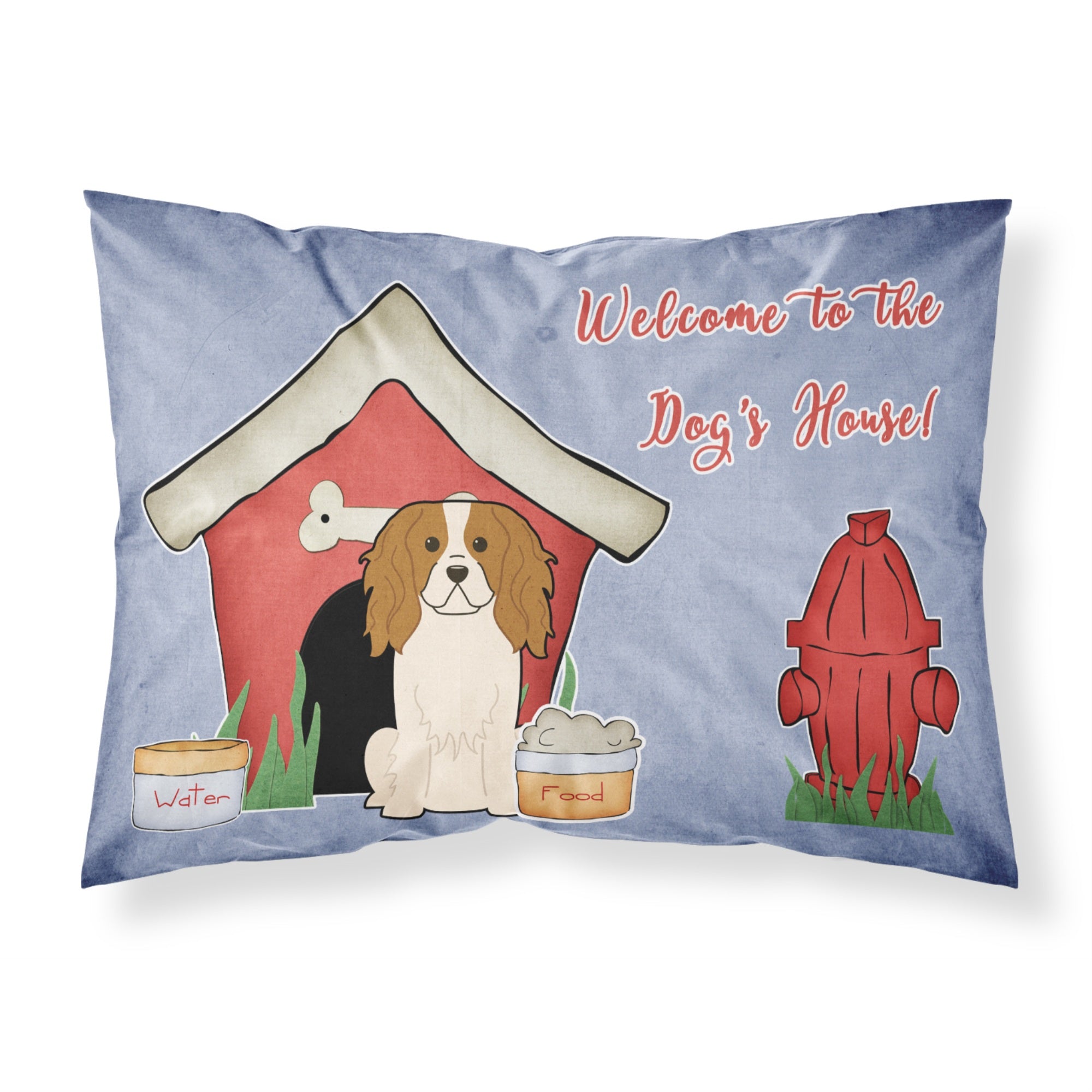 Caroline'S Treasures Dog House Collection Cavalier Spaniel Fabric Standard Pillowcase Bb2812Pillowcase