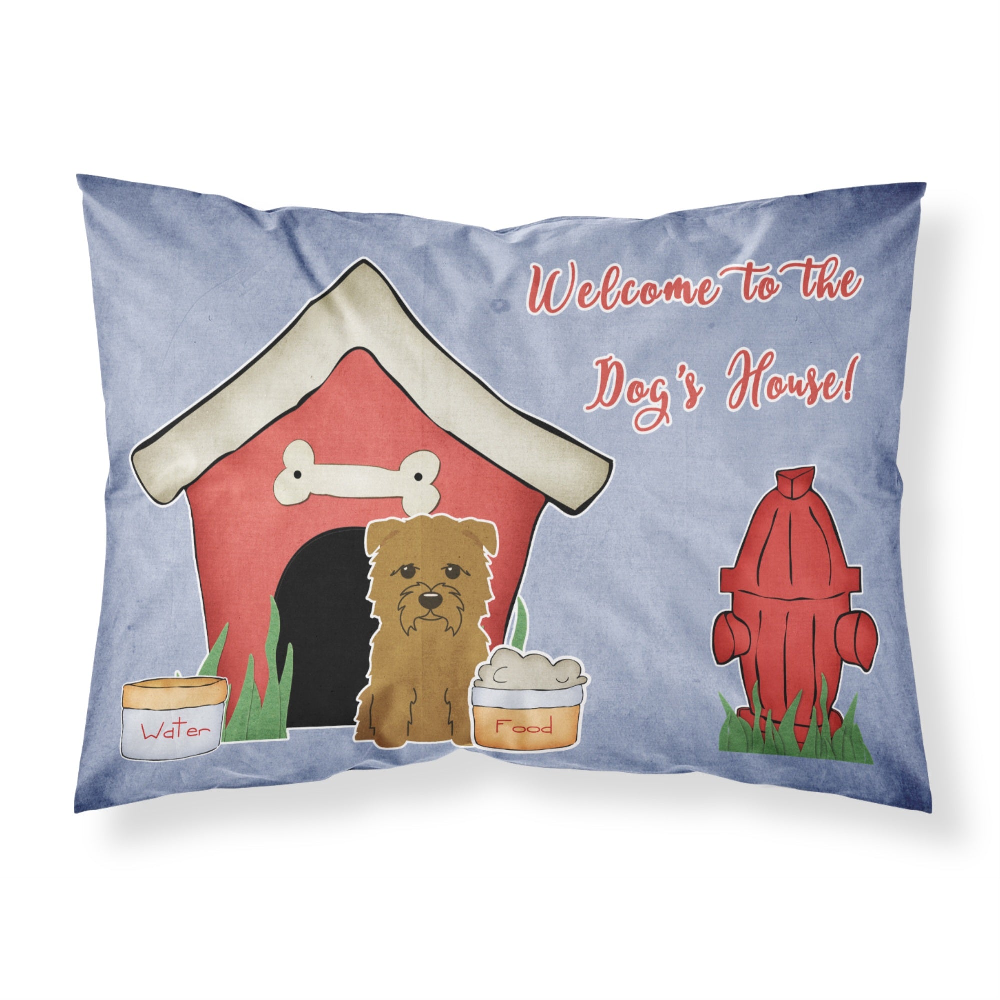 'Caroline'S Treasures Dog House Collection Glen Of Imal Tan Fabric Standard Pillowcase Bb2814Pillowcase, Multicolor'