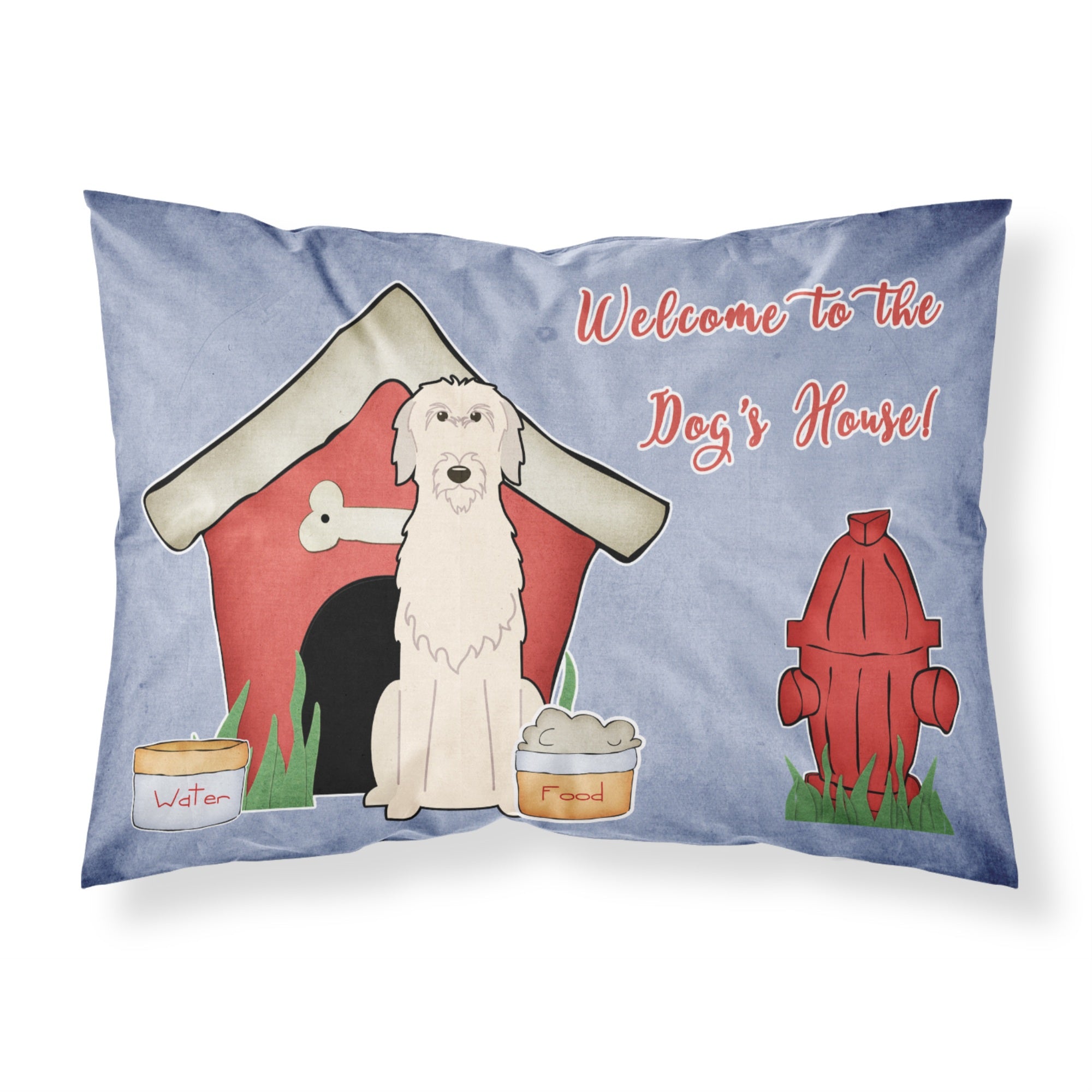 'Caroline'S Treasures Dog House Collection Irish Wolfhound Fabric Standard Pillowcase Bb2819Pillowcase, Multicolor'