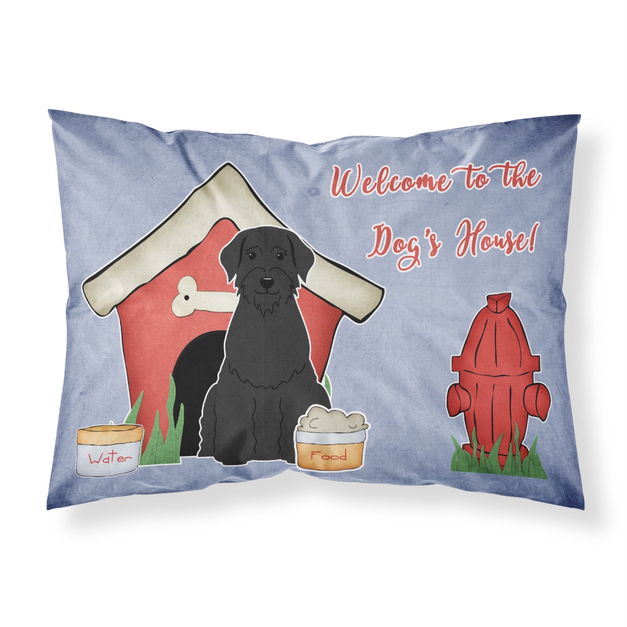 'Caroline'S Treasures Dog House Collection Giant Schnauzer Fabric Standard Pillowcase Bb2820Pillowcase, Multicolor'