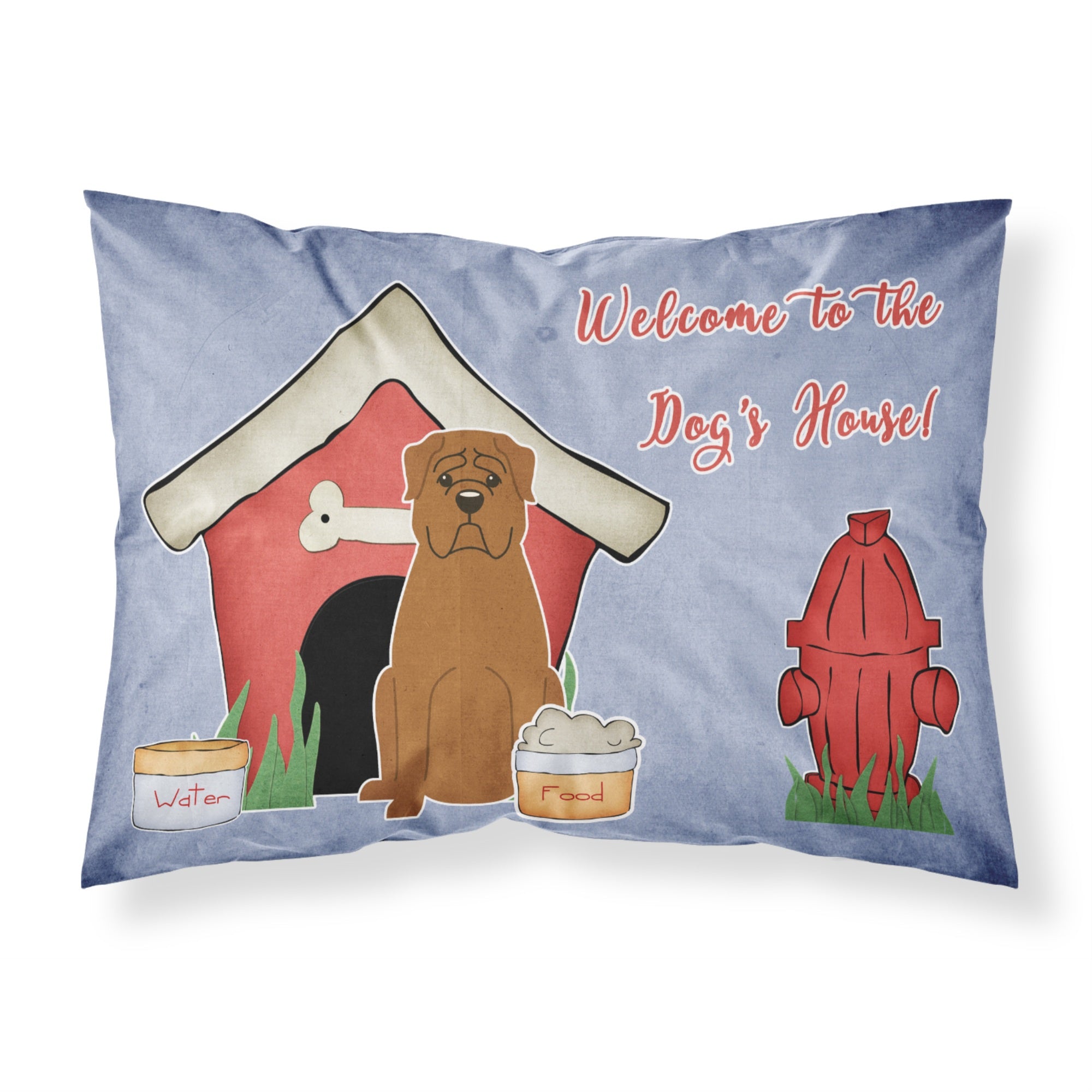 'Caroline'S Treasures Dog House Collection Dogue De Bourdeaux Fabric Standard Pillowcase Bb2827Pillowcase, Multicolor'