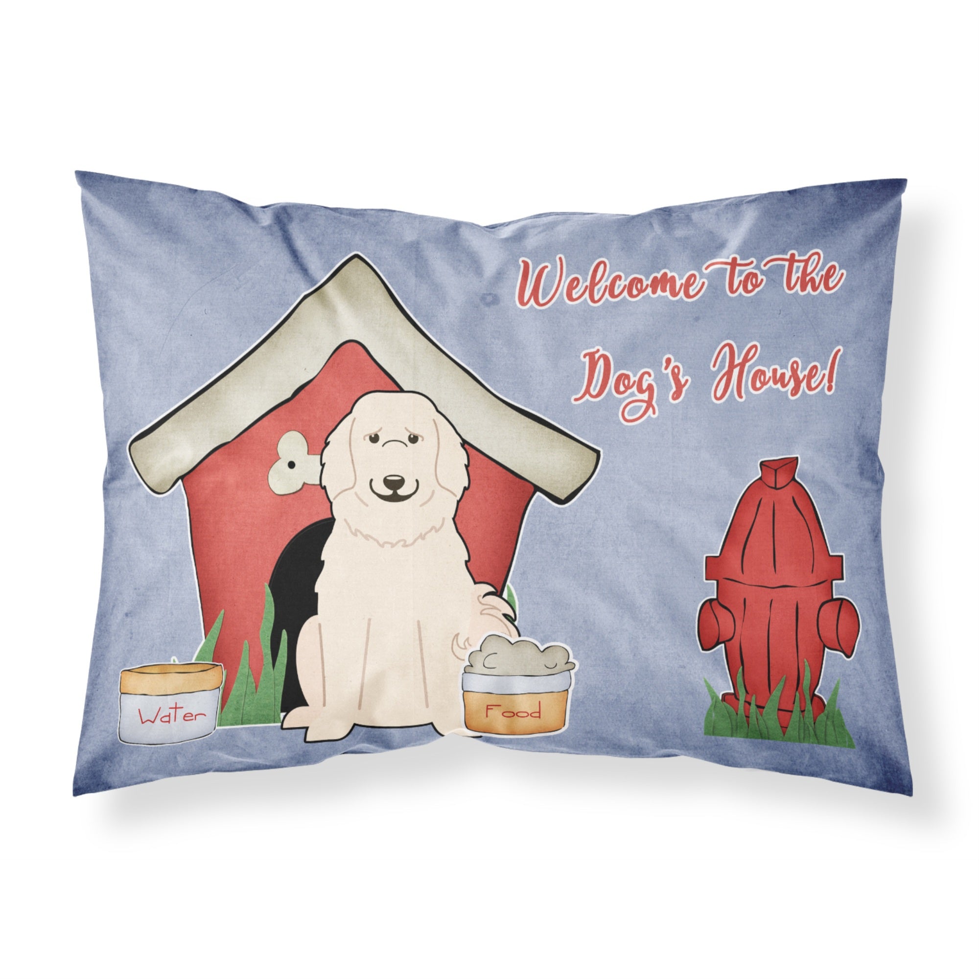 Caroline'S Treasures Dog House Collection Pyrenese Fabric Standard Pillowcase Bb2837Pillowcase