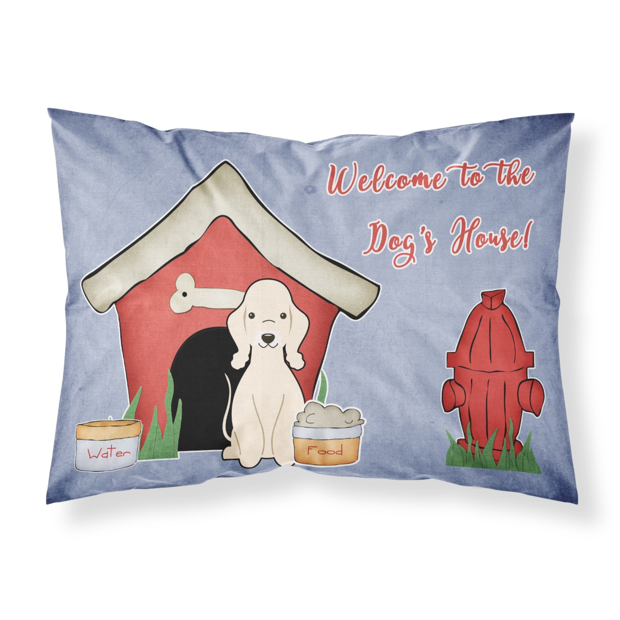 'Caroline'S Treasures Dog House Collection Bedlington Terrier Sandy Fabric Standard Pillowcase Bb2845Pillowcase, Multicolor'