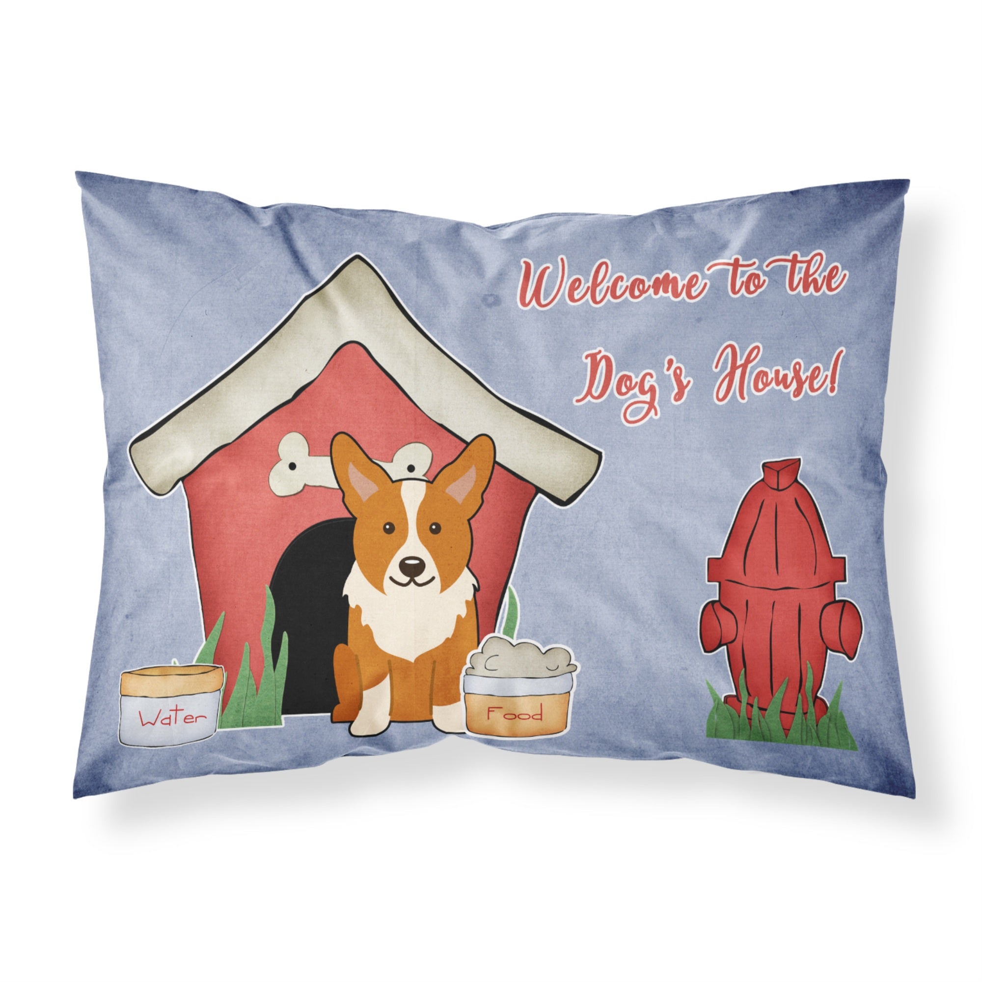 Caroline'S Treasures Dog House Collection Corgi Fabric Standard Pillowcase Bb2854Pillowcase