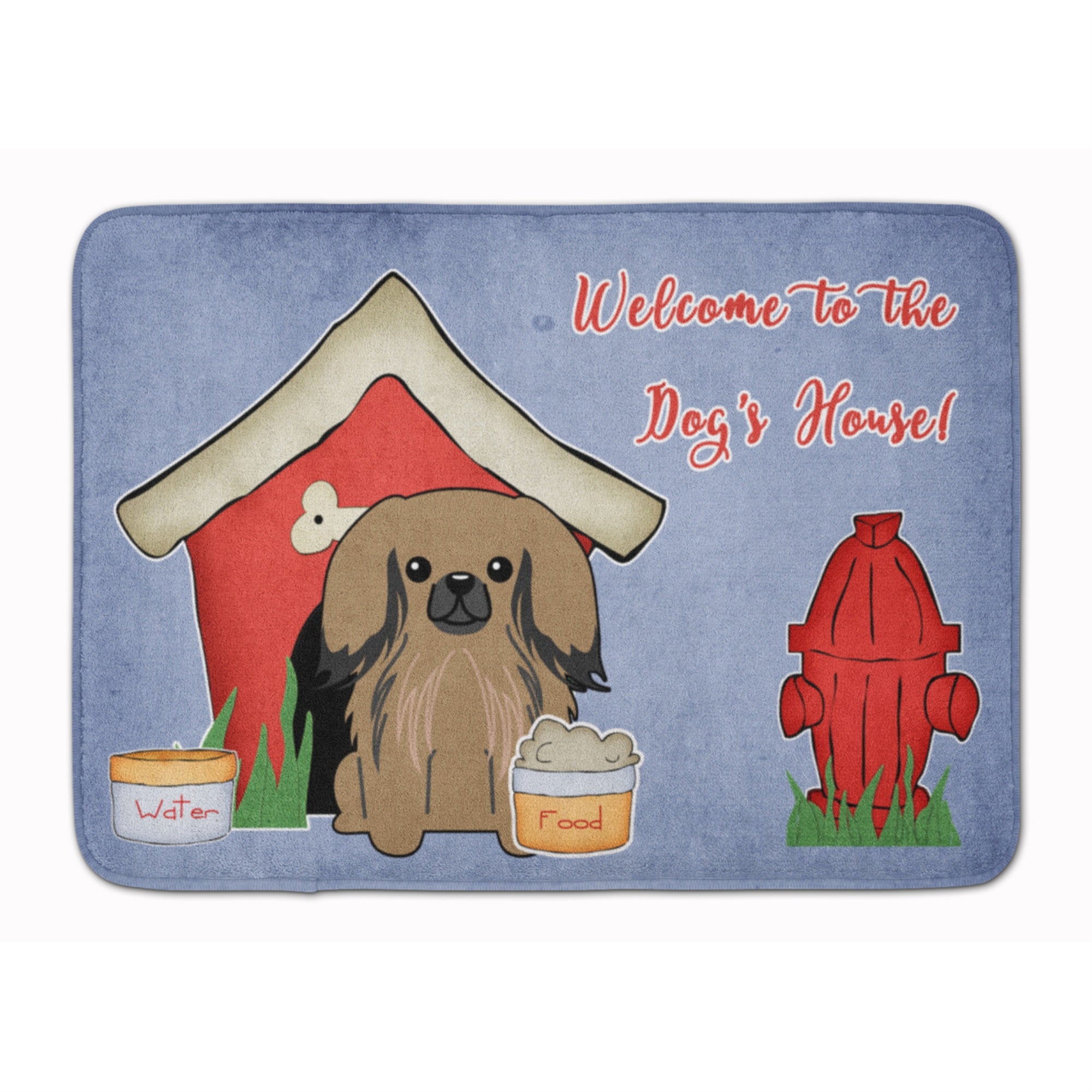 Carolines Treasures Dog House Collection Pekingnese Tan Floor Mat, 19 x 27, Multicolor