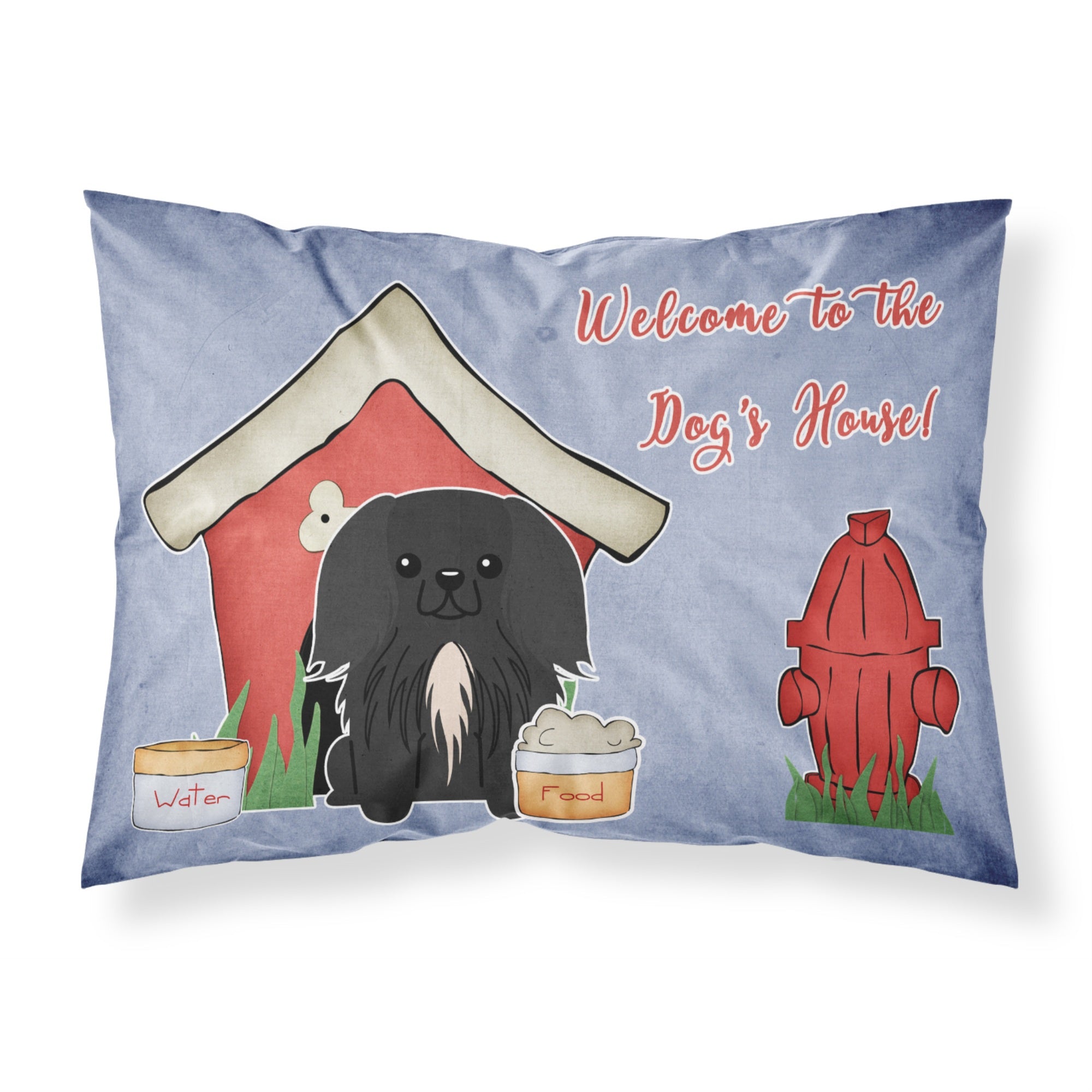 'Caroline'S Treasures Dog House Collection Pekingnese Black Fabric Standard Pillowcase Bb2861Pillowcase, Multicolor'