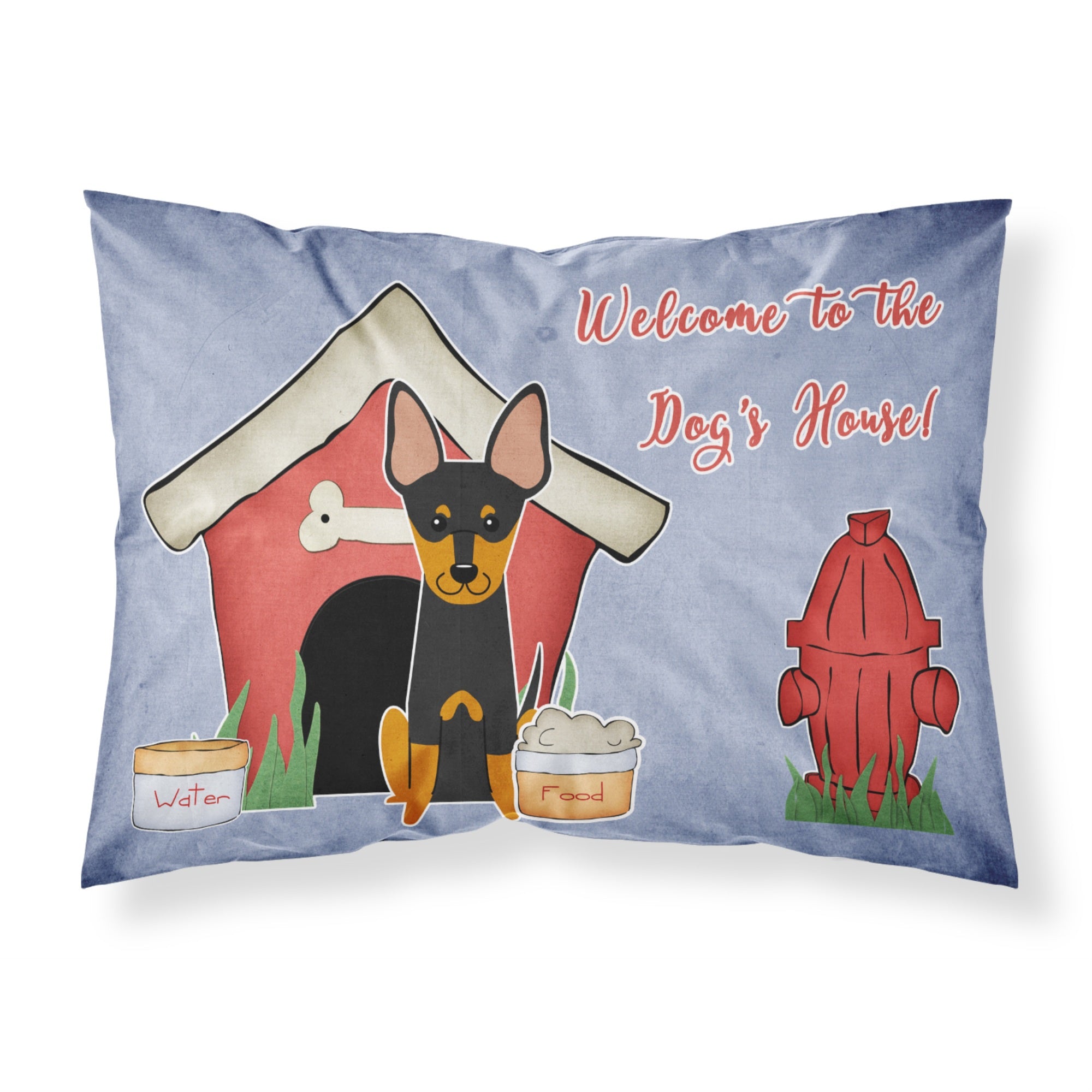 'Caroline'S Treasures Dog House Collection English Toy Terrier Fabric Standard Pillowcase Bb2863Pillowcase, Multicolor'