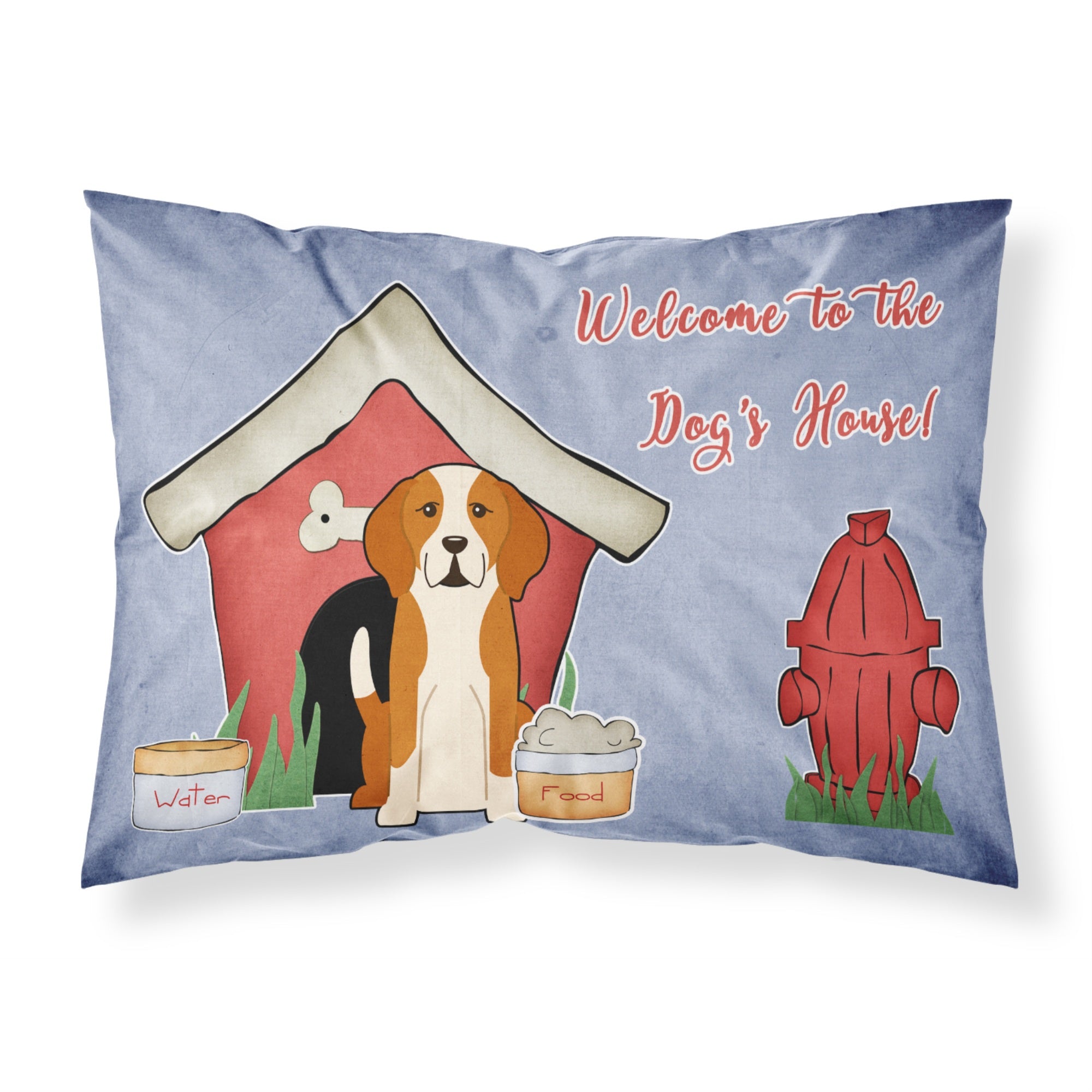 'Caroline'S Treasures Dog House Collection English Foxhound Fabric Standard Pillowcase Bb2864Pillowcase, Multicolor'
