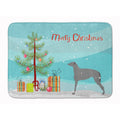 Carolines Treasures Scottish Deerhound Merry Christmas Tree Floor Mat, 19 x 27, Multicolor
