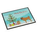 CarolineS Treasures Pug Merry Christmas Tree Indoor Or Outdoor Mat 24X36 Bb2965Jmat 24 Inch  Inch  X 36 Inch  Inch  Multicolor