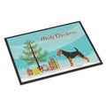 CarolineS Treasures Airedale Terrier Merry Christmas Tree Indoor Or Outdoor Mat 24X36 Bb2975Jmat 24 Inch  Inch  X 36 Inch  Inch  Multicolor