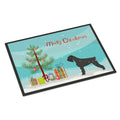 CarolineS Treasures Giant Schnauzer Merry Christmas Tree Indoor Or Outdoor Mat 24X36 Bb2991Jmat 24 Inch  Inch  X 36 Inch  Inch  Multicolor