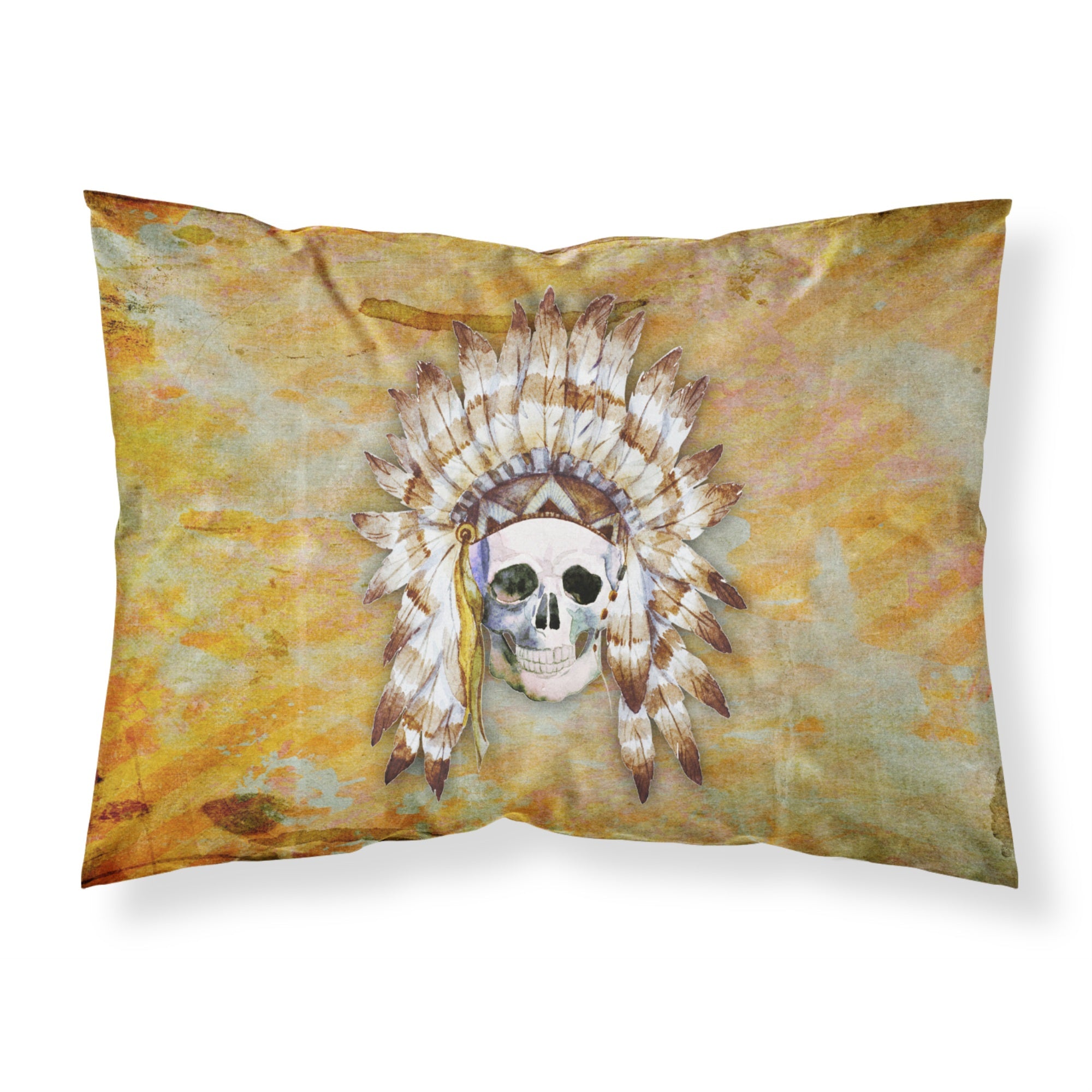 'Caroline'S Treasures Day Of The Dead Indian Skull Pillowcase, Standard, Multicolor'