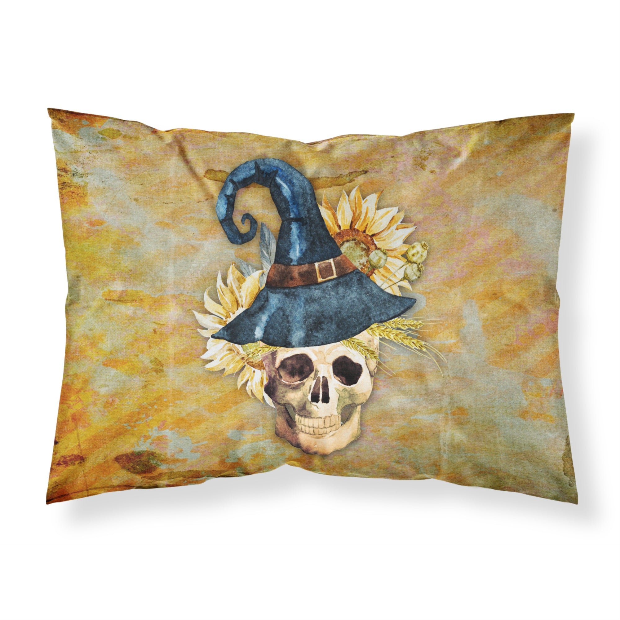 'Caroline'S Treasures Day Of The Dead Witch Skull Pillowcase, Standard, Multicolor'