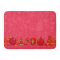 Carolines Treasures Fruits and Vegetables in Red Floor Mat, 19 x 27, Multicolor