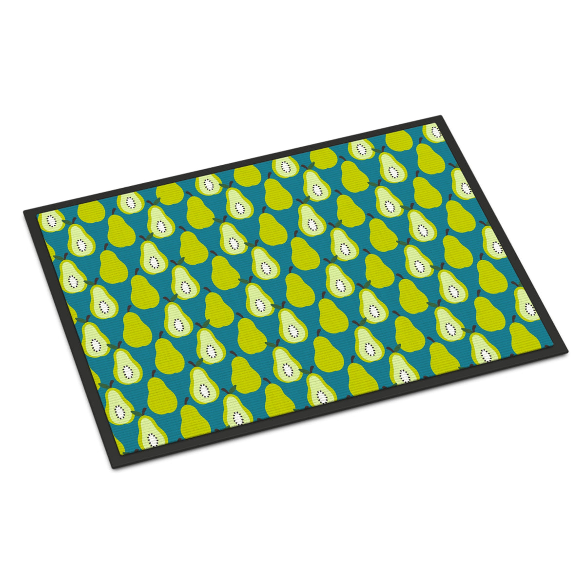 CarolineS Treasures Pears On Green Doormat 18 Inch  Inch  H X 27 Inch  Inch  W Multicolor