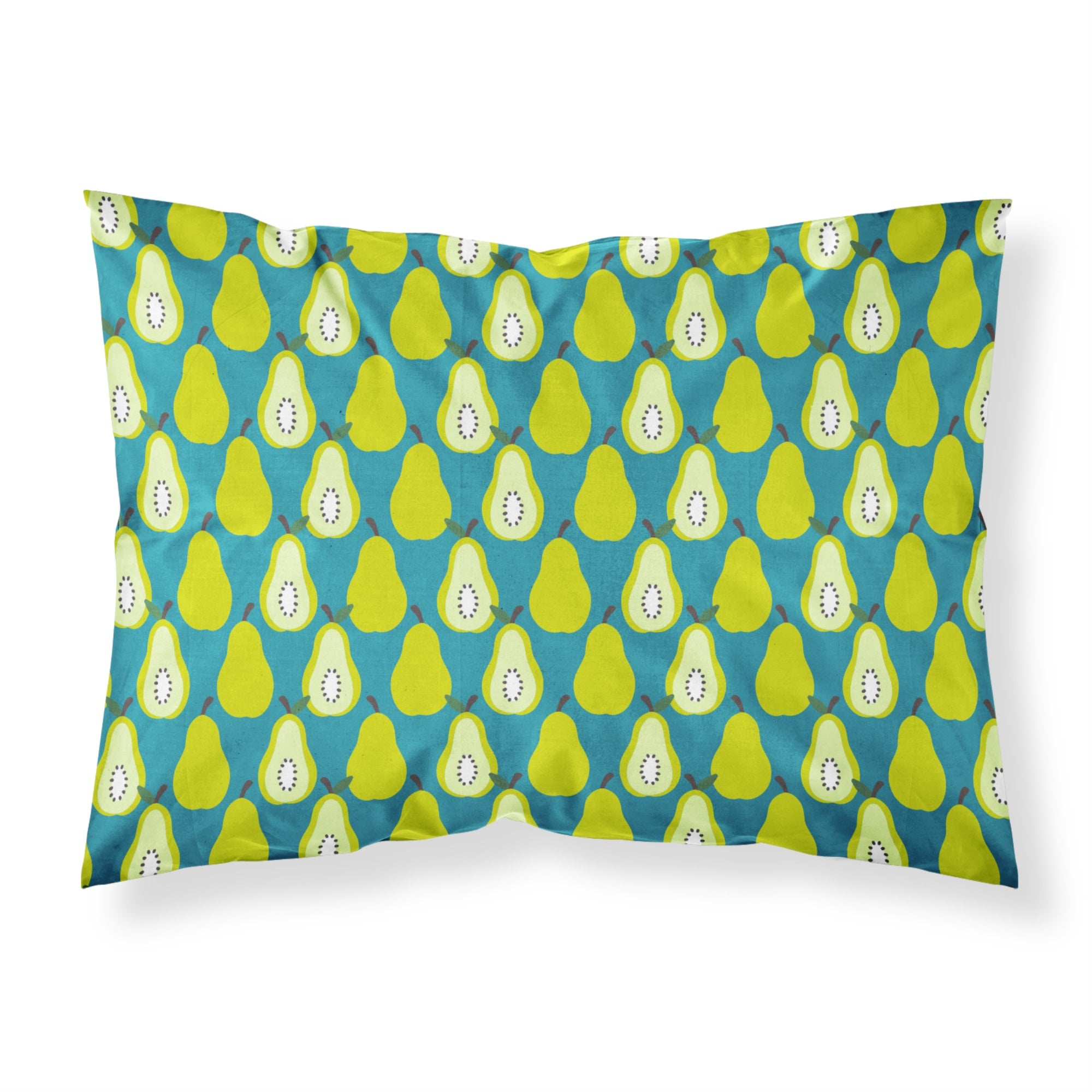 'Caroline'S Treasures Pears On Green Pillowcase, Standard, Multicolor'