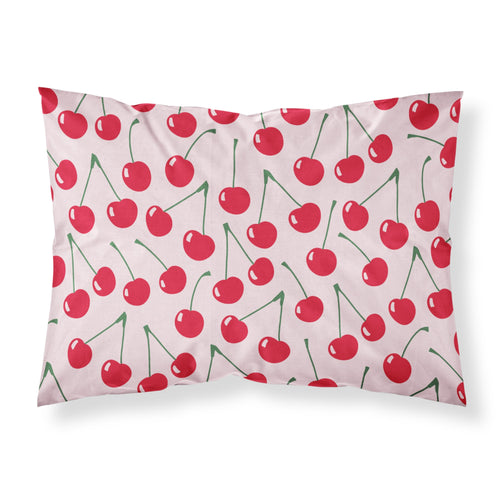 'Caroline'S Treasures Cherries On Pink Pillowcase, Standard, Multicolor'